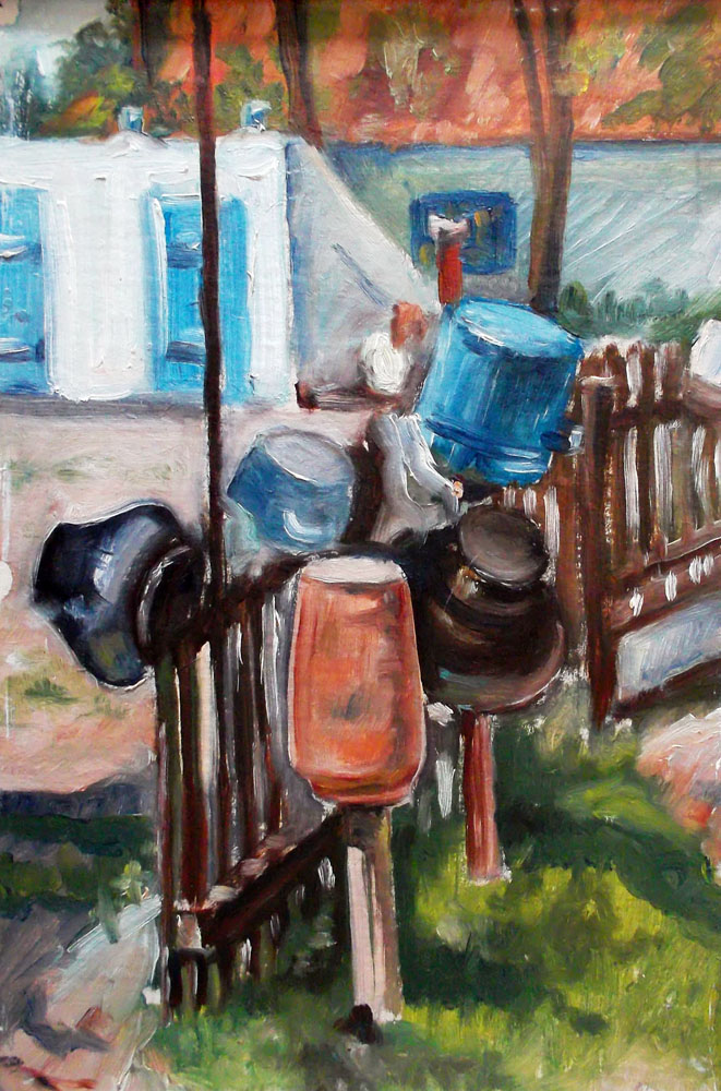 «Посуд». 1980-і рр. Полотно, олія